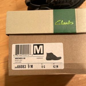 Clarks waterproof boots.